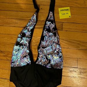 iHeartRaves Sequin Bodysuit